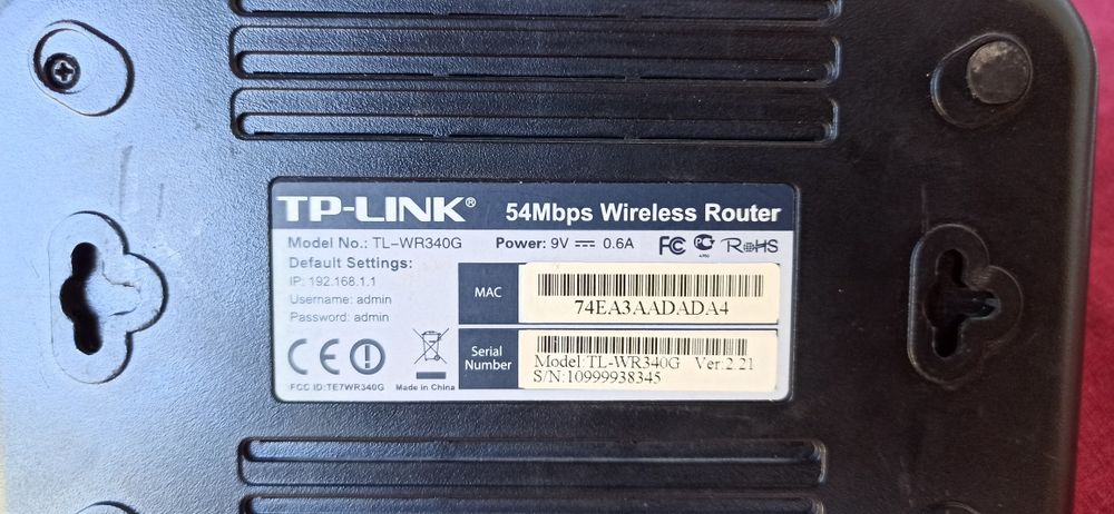 Wi-Fi роутер TP-Link TL-WR340G