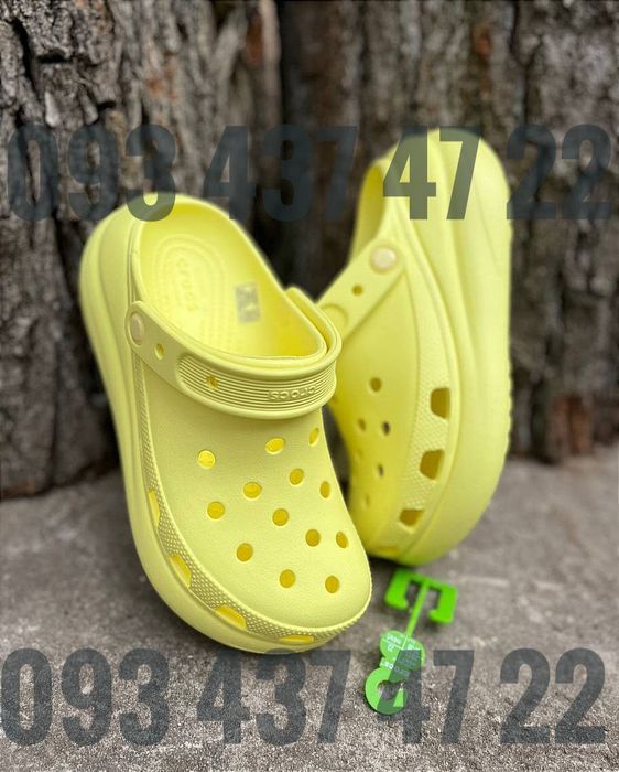 Жіночі Крокси сабо Classic Crush Spring Break Vanilla  на пл