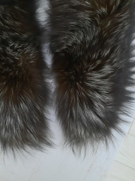 Воротник нат мех чернобурка