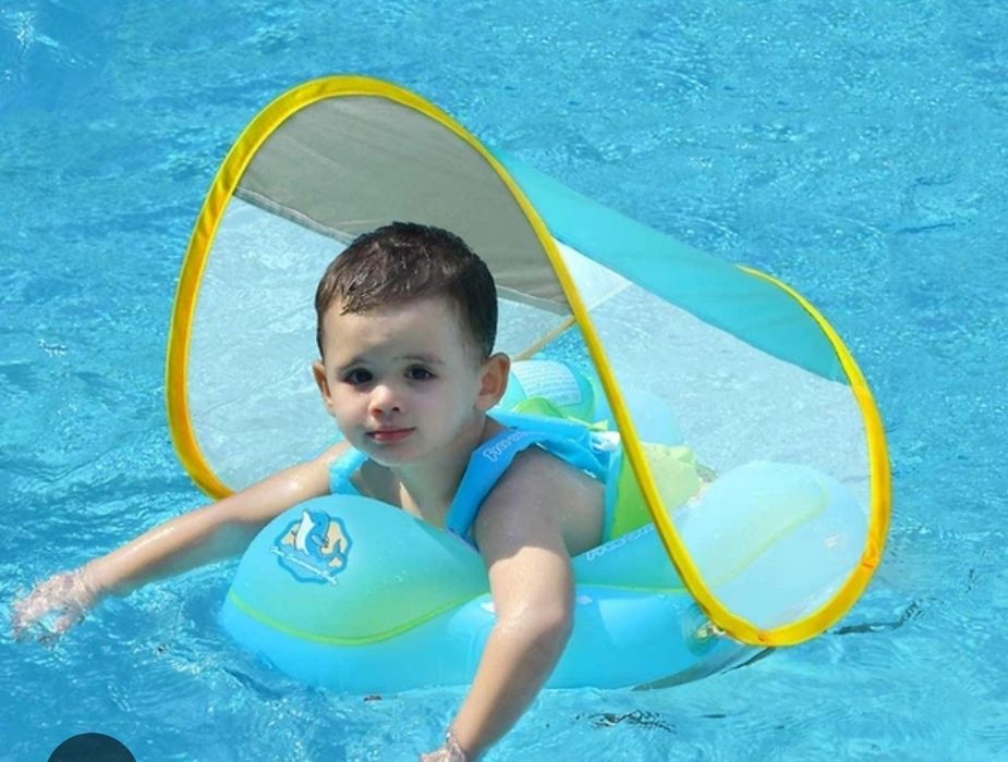 Дитячий надувний круг плотик для плавання SwimBobo