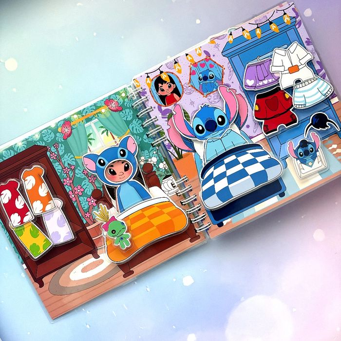 Ліло і стіч тока бока гра на липучках ліпучках альбом книжка аватар