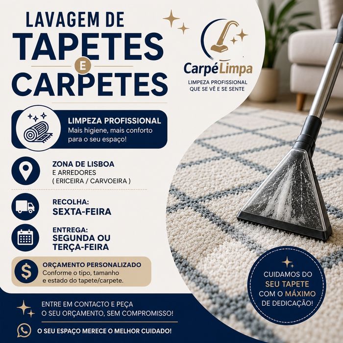 Limpeza de Tapetes/Carpetes