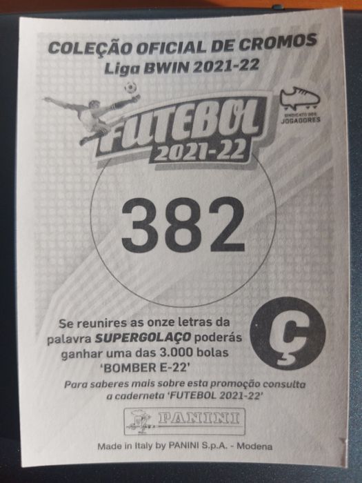 Cromo João Félix época 21/22 n.382