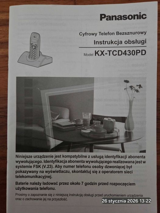 Panasonic KX-TCD430PD, cyfrowy telefon bezsznurowy x 4, czarny