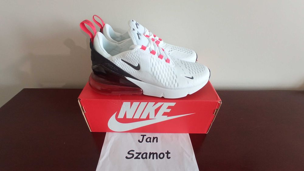 38,5 Buty Nike Air Max 270 White Red Black