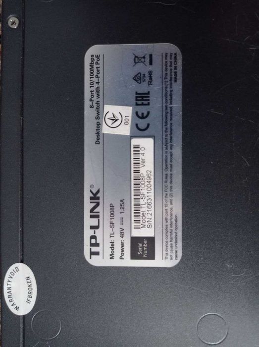 Desktop switch 8 port TP-Link TL-SF1008P