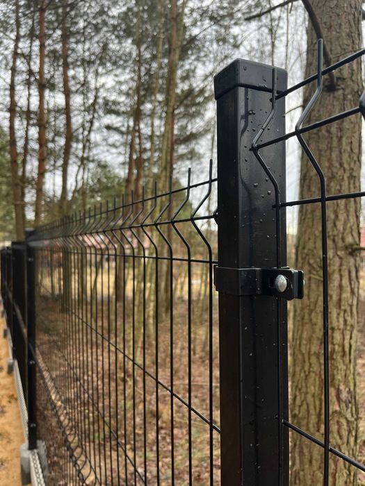 Ogrodzenie panelowe 3D 153cm grafit RAL7016/ Panel + Słupki/ BORDUM