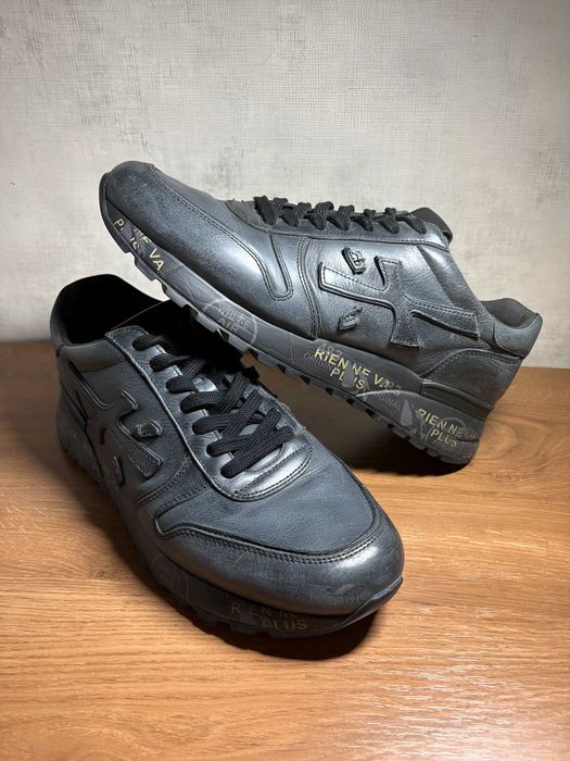 Premiata leather sneakers, black. EU 42/UK 8/US 9.