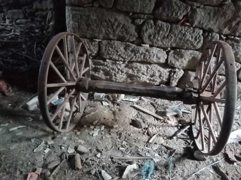 eixo de carroça de burra/cavalo