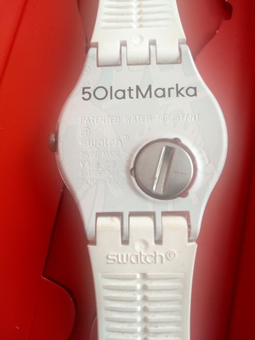 Zegarek męski Swatch z widocznym mechanizmem