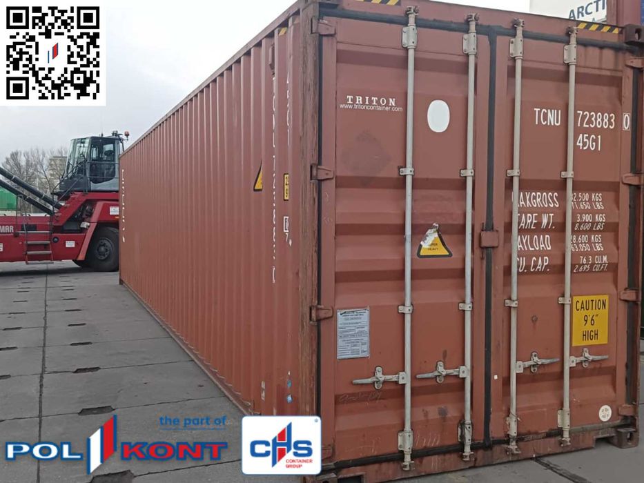 PROMOCJA Kontener Morski Magazynowy 40HC używany AS-IS 12m - VY