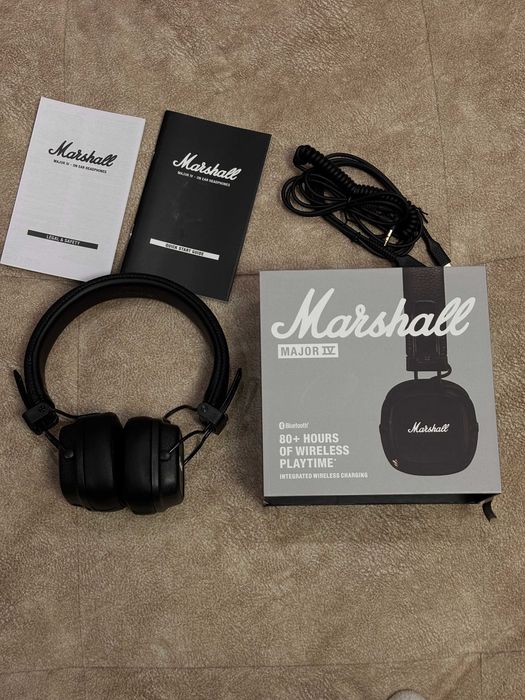 Наушники беспроводные Marshall Major IV 80 часов автономно оригинал BT