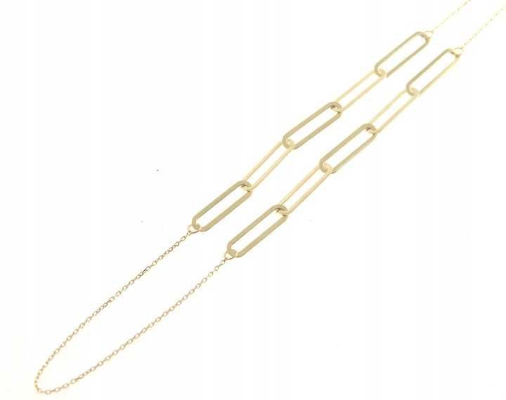 Złoty łańcuszek CELEBRYTKA ZŁOTO p.585 44cm