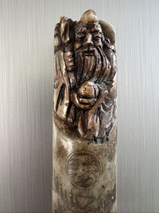 Costeleta de selo de pedra imortal esculpida