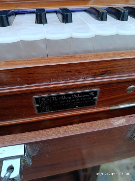 Harmônio Bájá Índia Anos 60 Funciona na Perfeição Som Incrível