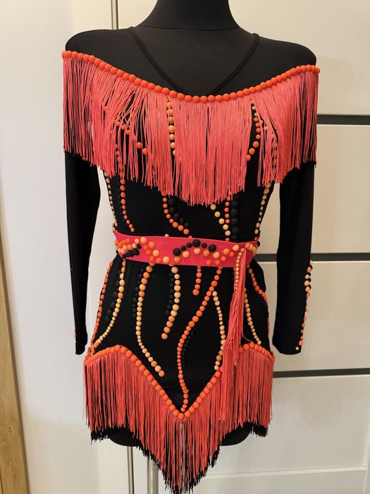 Niezdobiona sukienka do latino, fredzle, XS/S, 160cm