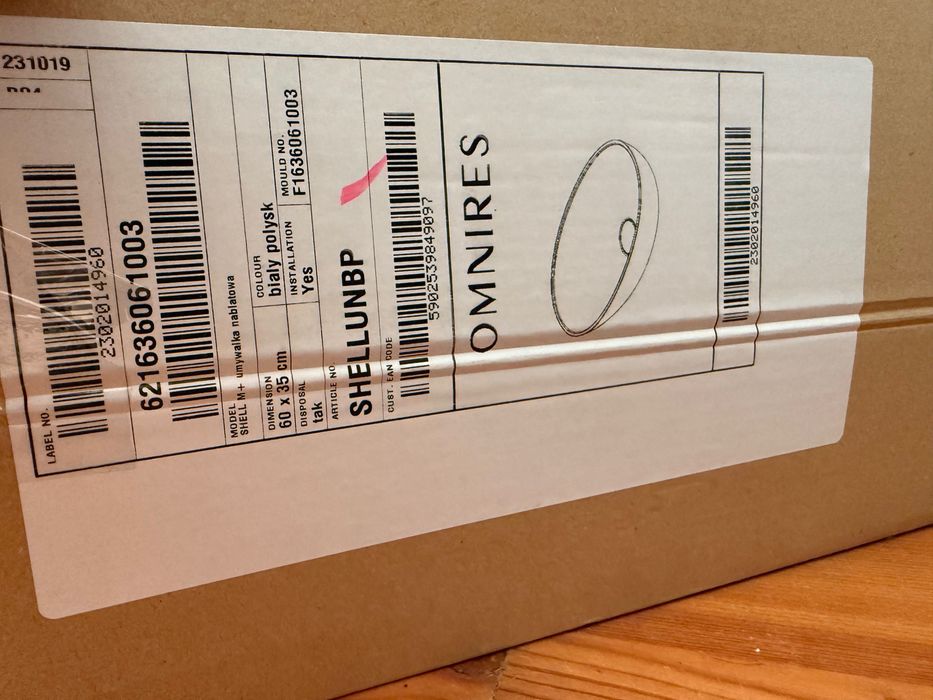 Umywalka nablatowa Omnires Shell M+