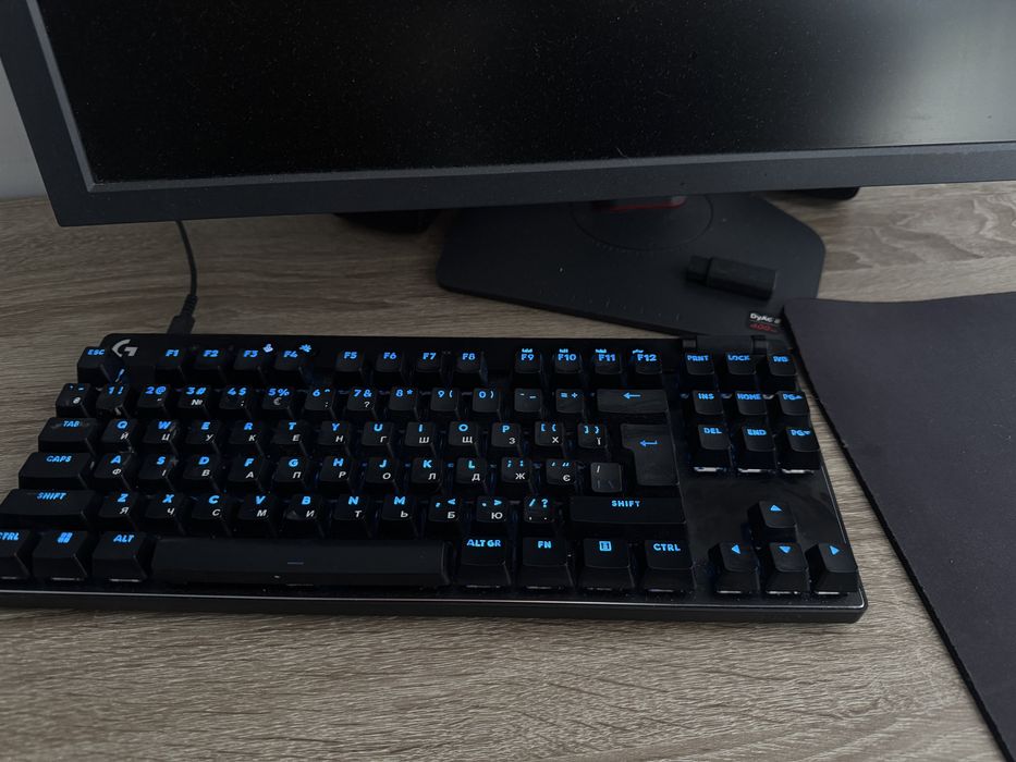 Клавіатура бездротова ігрова Logitech G Pro X TKL LightSpeed Black (920-012136)