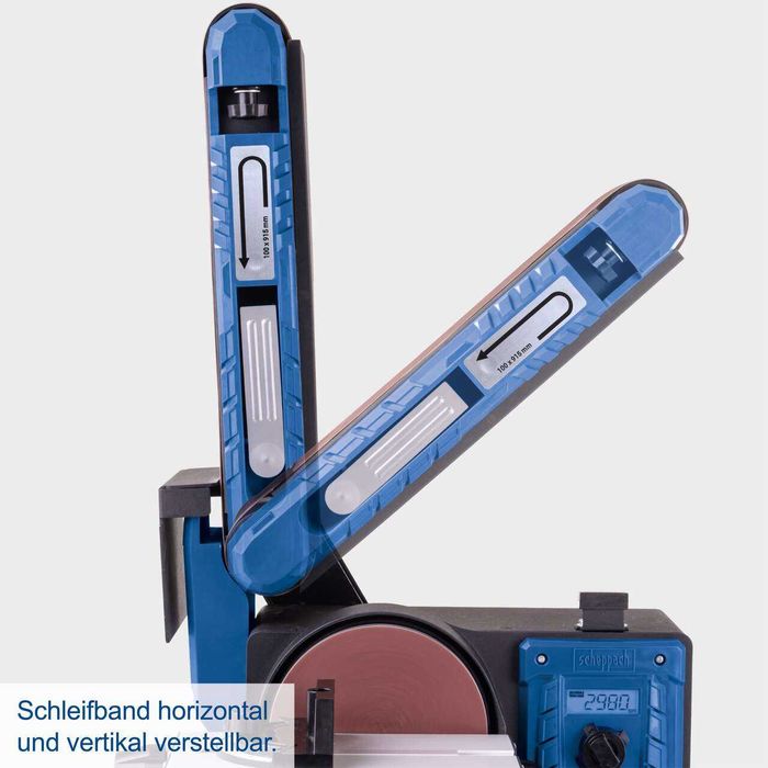 Стрічкова та дискова шліфувальна машина Scheppach BTS800Vario - 400 Вт