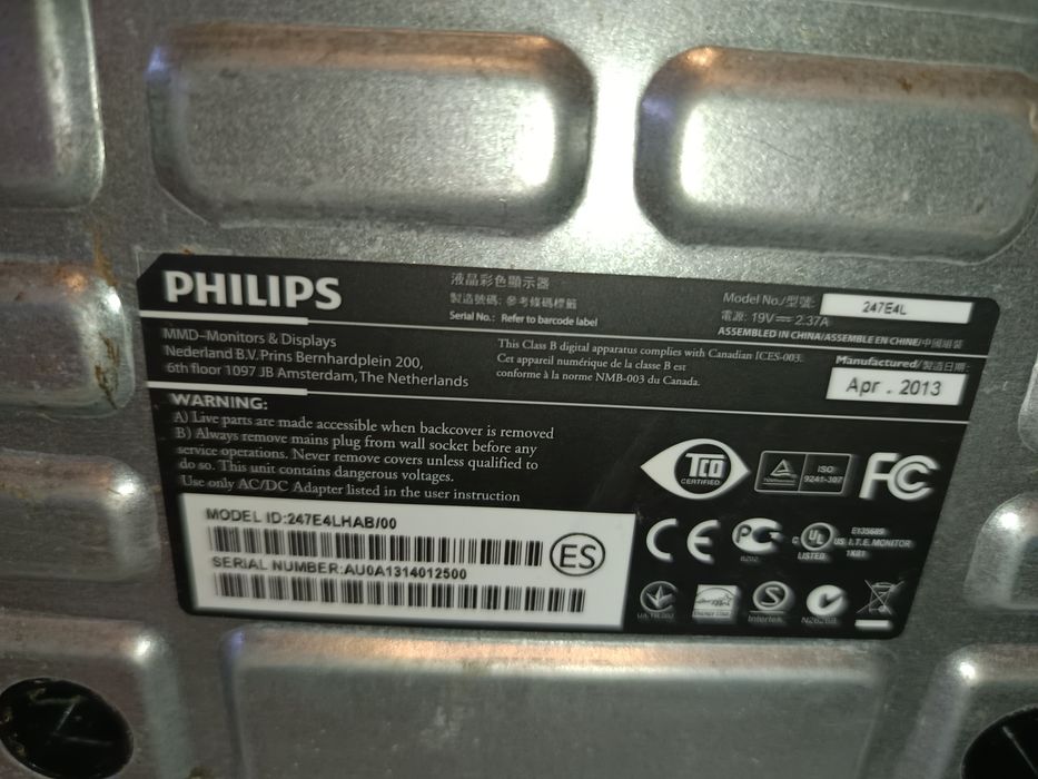Monitor LED Philips 247E4LHAB/00 HDMI