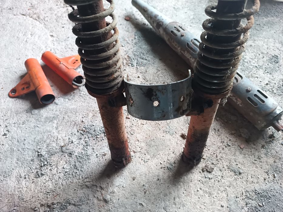 Escape e suspensão Sachs V5 Racing Laranja