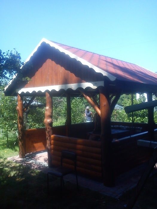 Altanka altana drewniana bieśiadna z bala