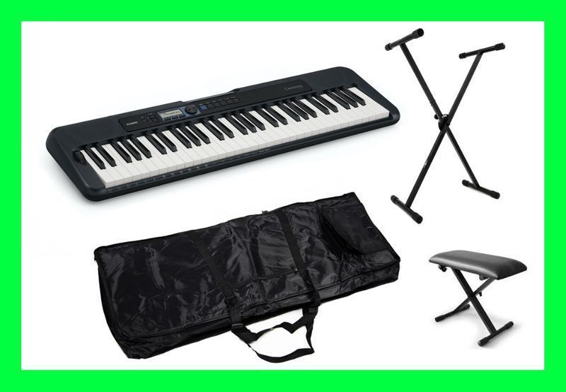 CASIO CT-S300 Czarny Keyboard + Statyw Pokrowiec Ławka /ZESTAW