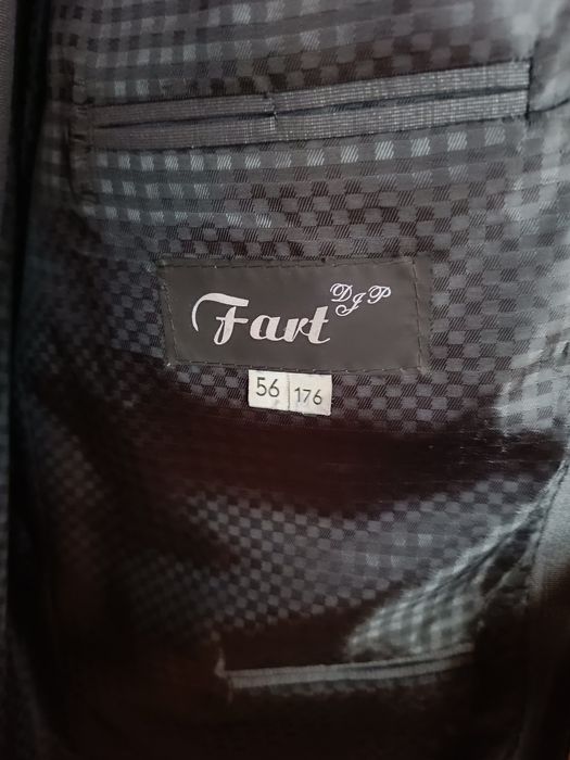 Grafitowy garnitur męski 56 Fart