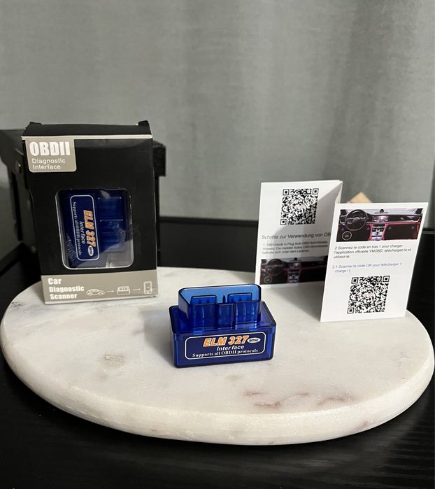 Interfejs diagnostyczny ELM 327 OBD2 bluetooth kostka obd II scaner