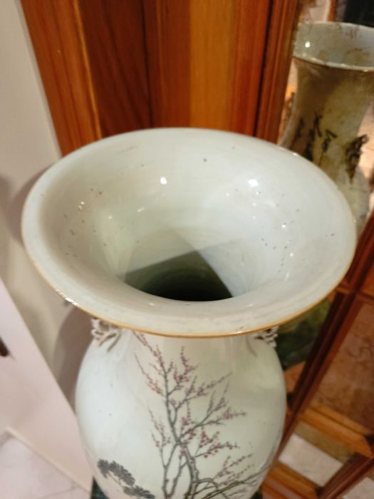 Jarrão Porcelana Chinesa Séc XIX 61 cm