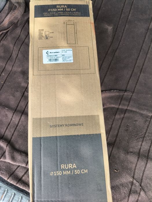Rura spalinowa fi 150 kratki do kominków