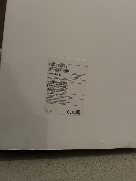 Apple iMac 27” A1419 i7 4.2 GHz / 16 GB / 3 TB + klawiatura i mysz