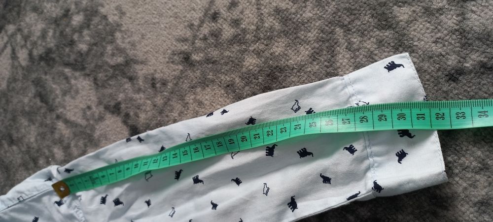 Koszula błękitna w słoniki r. 98