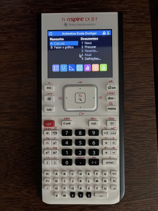 Nova calculadora gráfica ti-nspire cx II-T