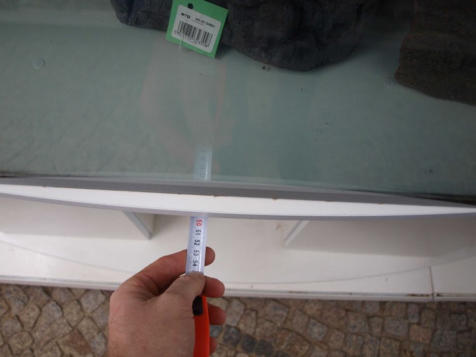 Szafka biała do akwarium 150x50x70 Profilowana