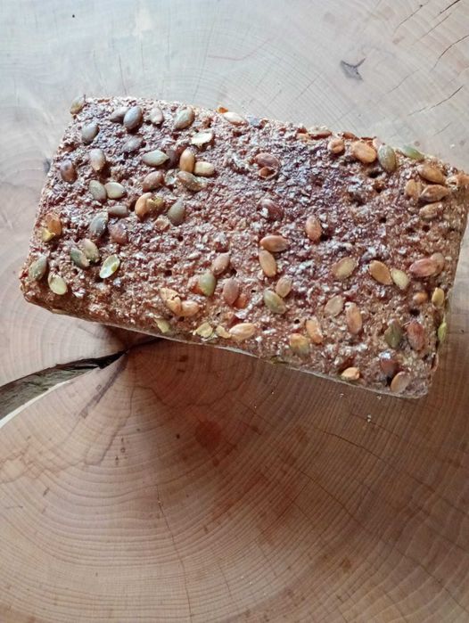 Chleb żytni razowy z dynią na naturalnym zakwasie 2.7kg b. niski IG