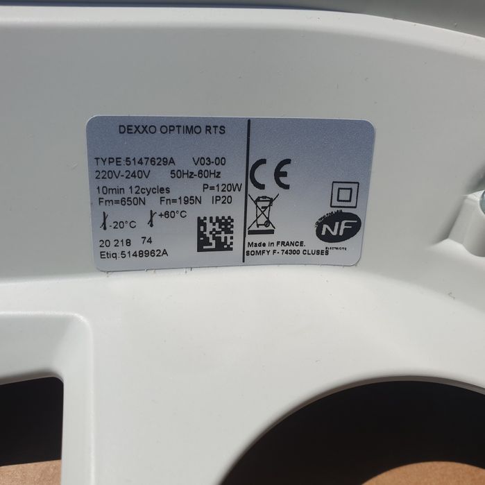 Obudowa Somfy optima rts nowa zestaw