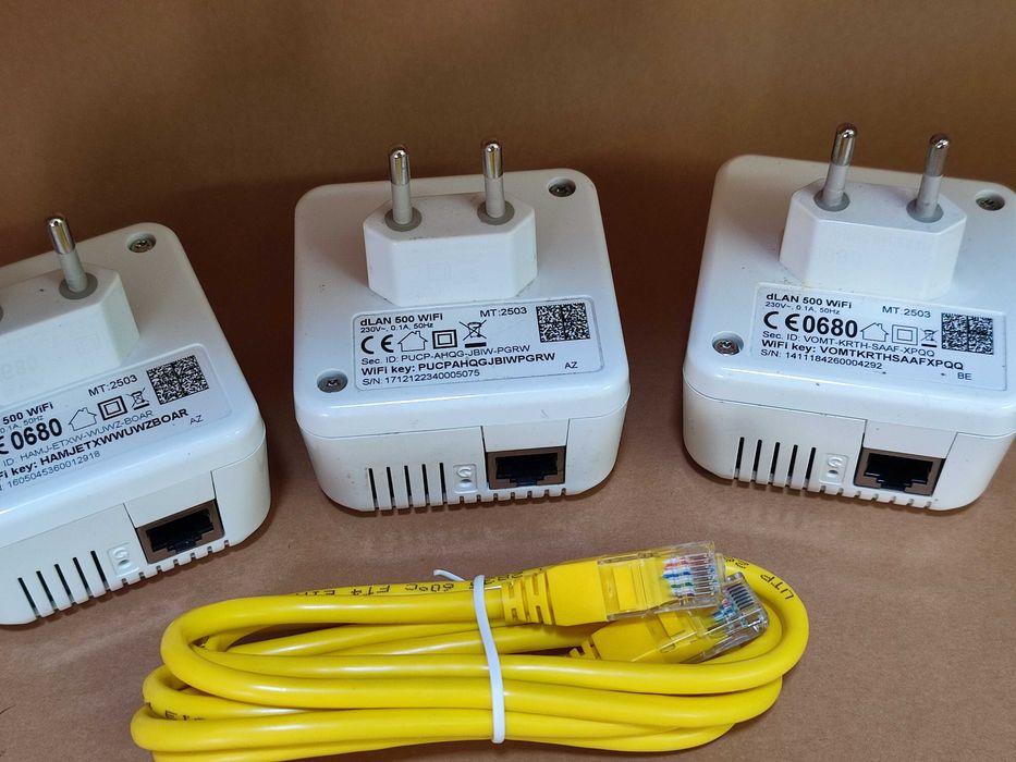Kit 3x Devolo dLAN 500+ Wi-Fi Powerline Repetidor