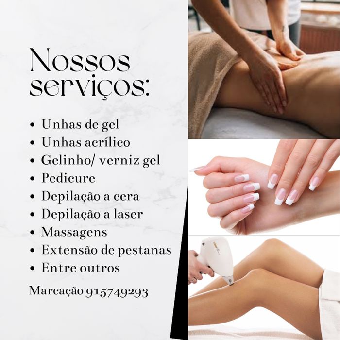 Unhas de gel/acrilico