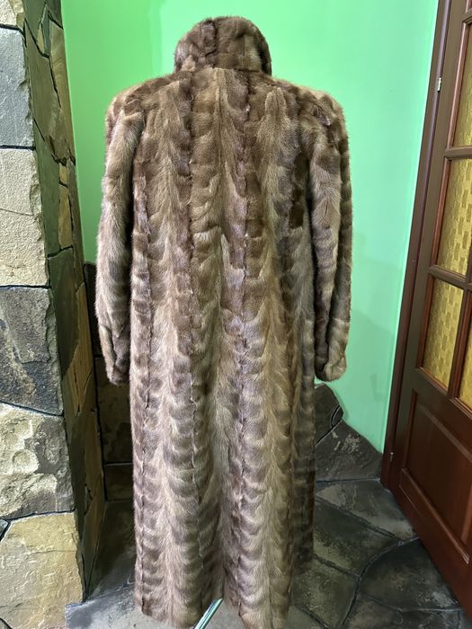 Шуба норка дизайнерська довга