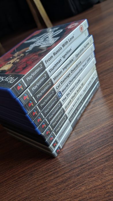 Zestaw 10 gier ps2, james bond 007, gta, star wars, dead or alive, stunman, PlayStation 2