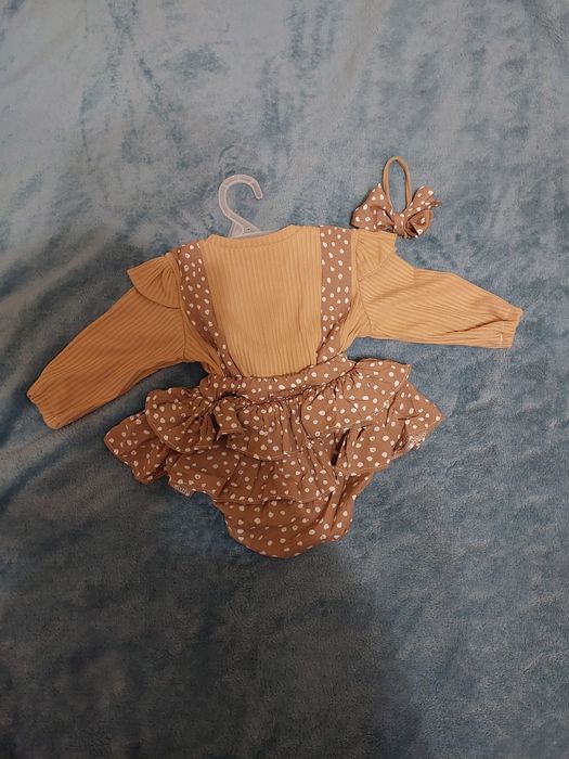 Боді-сукня в рубчик