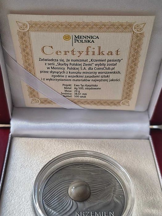 Numizmat Skarby Ziemi Krzemień Pasiasty