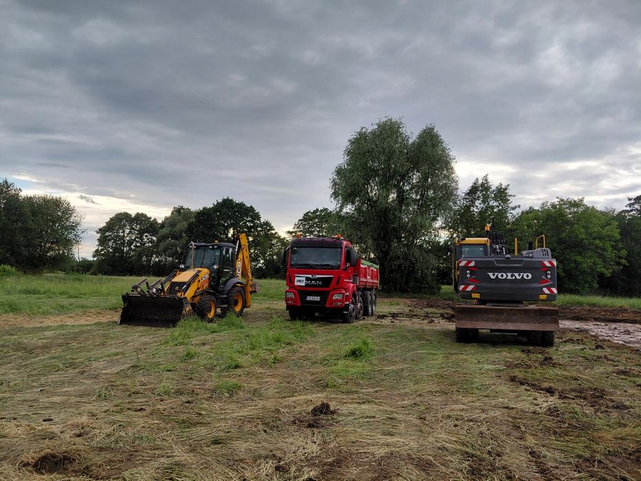 Roboty Ziemne wyburzenia transport Usługi koparka odsniezanie