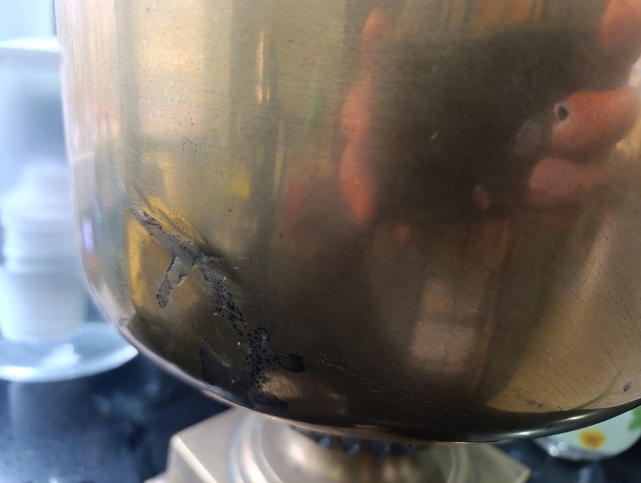 Антикварный жаровой самовар Баташевых (Тула), форма Банка, медали