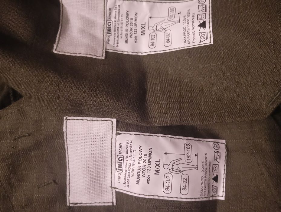 Mundur wojskowy wzór 123 Nowy