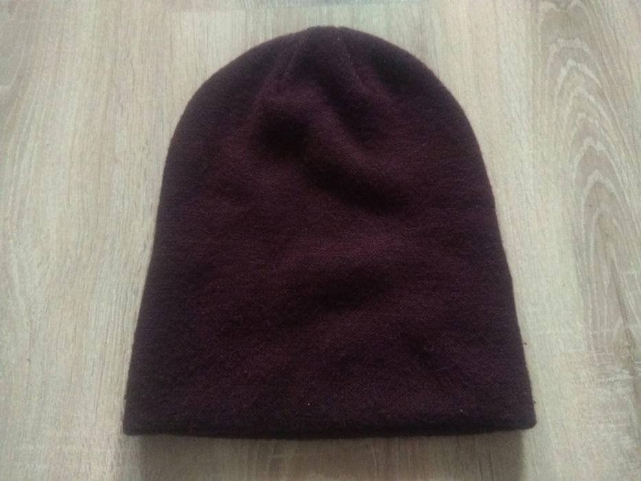 Reserved Ciemny Burgund Czapka Unisex