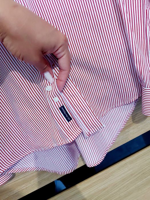 Oryginalna męska koszula w paski Tommy Hilfiger non iron roz L / XL
