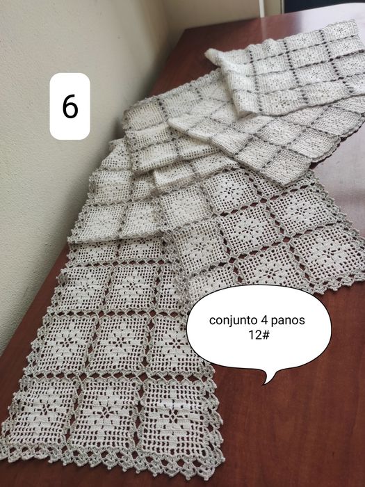 Bem elaborados Panos em renda croché