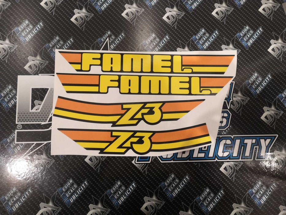 Autocolantes para Famel Z2 - Z3 --- 2º modelo
